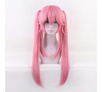 Game Fate Grand Order Tamamo Cat Cosplay Wigs TAMAMO NINE Pink Synthetic Hair Role Play Wig With Ponytail B