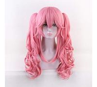 Game Fate Grand Order Tamamo Cat Cosplay Wigs TAMAMO NINE Pink Synthetic Hair Role Play Wig With Ponytail C