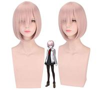 Game Fate Grand Order Tamamo No Mae Cosplay Wig Synthetic Wig Halloween Party FATE FGO Tamamo pink Wig with double ponytails One Size WIG PL-487