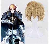 Game FGO Fate Grand Order Cosplay Wigs Sir Gawain Cosplay Hair Heat Resistant Synthetic Wig Halloween Party Cosplay Wig+ Wig Cap