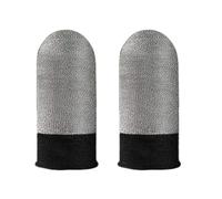 Game Finger Sleeve, Anti-Slip Silver Fiber Cots Protector 0.94x1.3in Touchscreen Breathable Thumb, Protectors Comfortable Fingers, Fingertip Cover for Mobile Game