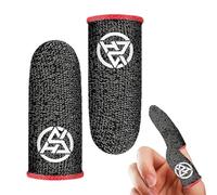 Game Finger Sleeves - Flexible Anti-Sweat Finger Covers Finger Sleeve | Thumb Sleeves Mobile Game, Cool Breathable Thumb Cover for Most People's Finger Size, Mobile Phone
