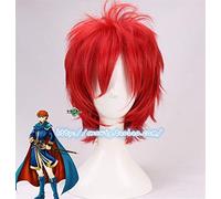 Game Fire Emblem Blazing Sword Wig Eliwod Short Red Cosplay Hair Halloween Role Play 30cm