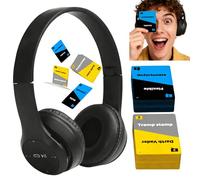 Game for Adults, Uncensored Lip Reading Party Games with Headphone, Challenge Card Games with 40,000 Funny Phrase Combos, Christmas Family Game Night, 2+ Players