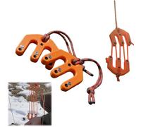 Game & Gear Hoist Block and Tackle Pulley System, Ultralight Hunting Game Hoist, Portable Nylon Block and Tackle System, Compact Game Lifting Tool for Backcountry Hunting Outdoor Adventures (Orange)