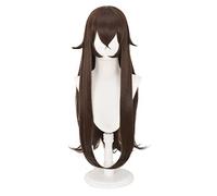 game Genshin Impact cosplay Amber wig dark brown long hair + gift brand wig cap