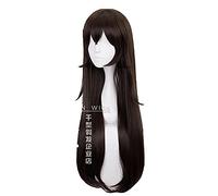 Game Genshin Impact Cosplay Amber Wigs Dark Brown Long High Temperature Fiber Hair Peluca Anime Costume Role Play Wig
