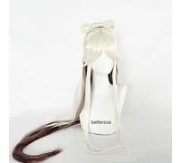Game Genshin Impact Cosplay Ningguang Cosplay Wig Ning Guang Heat Resistant Synthetic Hair Cosplay Wigs + Wig Cap