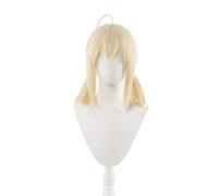 Game Genshin Impact Klee Cosplay Wigs Ponytails Beige Medium Women Wig Heat Resistant Synthetic Hair Halloween