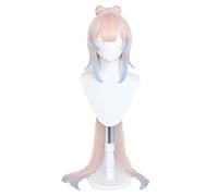 Game Genshin Impact Kokomi Cosplay Wig Long Light Pink Blue Heat Resistant Synthetic Hair Wigs + Wig Cap Halloween Cosplay Props
