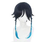Game Genshin Impact Venti Cosplay Wig Heat Resistant Synthetic Hair Carnival Halloween Party Props