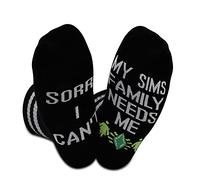 Game Gift I Can't My Sims Family Needs Me The Sims Gift Funny Gaming Socks For Gamer (Sims Family Need Me EU)