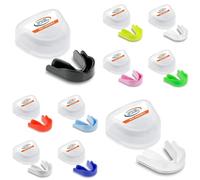 GAME GUARD 10-Pack Sports Mouthguards - Easy Fit Boil & Bite Gum Shields for Adults & Teens (Age 13+) - Mouth Guards for Rugby, Hockey, GAA - Ideal for Schools and Clubs (Assorted Colours)