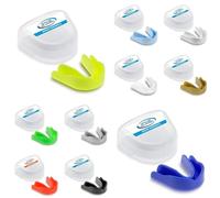 GAME GUARD 10-Pack Sports Mouthguards - Easy Fit Boil & Bite Gum Shields for Kids/Junior (Age 8+) - Mouth Guards for Rugby, Hockey, GAA - Ideal for Schools and Clubs (Assorted Colours)