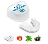 GAME GUARD - 10 x Boil & Bite Flavoured Mouth Guards/Gum Shields - Mouldable Mouthguards/gumshields - Kids/Junior - for School & Clubs, Rugby, Hockey, GAA (Spearmint Flavour - Clear)