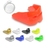 GAME GUARD Double Mouth Guard - for Top and Bottom Teeth & Gums UKCA Approved, Perfect for Boxing, Sparring, MMA, and High-Impact Sports, [ Age 13+ | RED ]