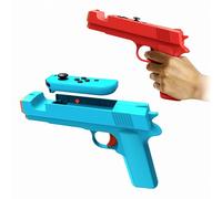 Game Gun for Switch/Switch OLED Controller[2 Pack],Switch Pistol Motion Controller Hand Grip Shooting Games Wolfenstein 2:The New Colossus-for Nintendo Switch Gun Shooter Hunting Games(Blue+Red)