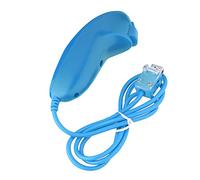 Game Handle Controller, Gamepad Replacement Remote Game Controller with Silicone Case and Wrist Strap for Nintendo Wii and Wii U(Blue)