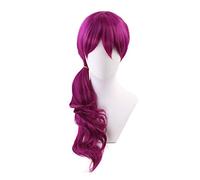 Game K/Da Evelynn Reddish Violet Long Wig Cosplay Costume Kda Women Heat Resistant Synthetic Hair Halloween Party Wigs