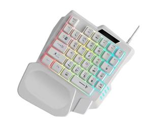 Game Keypad - Comfortable Hand Control Board for Offices, Customizable Layout with Colorful Backlight, Compact Option, Play Gadget for Hostel, Condo, Classroom 8.86in