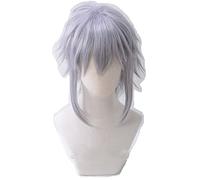 Game KINGDOM HEARTS 3 Riku Short Gray Purple Wig Heat Resistant Synthetic Hair Cosplay Costume Wigs + Wig Cap