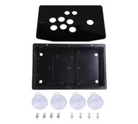 Game Kit Low Delay USB Encoder PC Joystick DIY Controller Black Acrylic Pane with 8 Button for Games