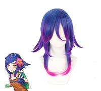 Game Lol Neeko Cosplay Wigs the Curious Chameleon Gradient Short Heat Resistant Synthetic Hair Perucas Costume Wig