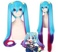 Game LOL Wigs Dj Sona Buvelle Maven of the Strings Cosplay Wig Halloween Party Costume Props for Women Blue Long Hair