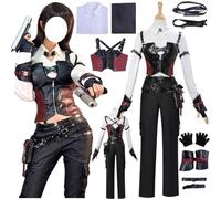 Game Love Costume Deepspace MC Uniform Full Set Women Costume Adult Party Suit, Black, Large