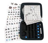 Game Master Compact Travel set for all Fantasy Tabletop RPGs with Figure Tokens, Dungeon Tiles, Dice, Dry Wipe Pen and Eraser. Game Master gift ideal for Runequest Pathfinder D&D DND Player