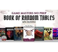 Game Masters No Prep Book of Random Tables RPG Bundle