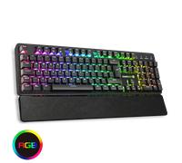 GameMax Strike RGB Mechanical Gaming Keyboard, Individual RGB LED Backlight, Outemu Red Switches, Anti-Ghosting Keys, Detachable Wrist Rest, Compatible for Windows & Mac OSX, USB, UK Layout | Black
