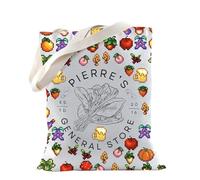 Game Merch Gift Gamer Gift Pierre's General Store Gaming Tote Bag For Game Lovers Pelican Town Gift (U.PIERRE'S 2016)