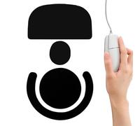 Game Mice Feet Pad - Anti-Slip Mice Feet Mat - Professional Replacement, Protective Mat for Work Business Game Lover