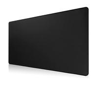 Game Mouse Pad Keyboard Pad for Computer Laptop Waterproof Mat Desk Pad with Anti-slip Rubber Base Large Rectangle Mouse Mat-Black 600x300x2MM