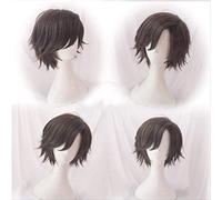 Game Mystic Messenger Jumin Han Cosplay Wigs Short Dark Brown Heat Resistant Synthetic Hair Wig + Wig Cap