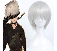 Game NieR:Automata Cosplay Wigs YoRHa No.9 Type S Cosplay Wig Heat Resistant Synthetic Wig Hair Halloween Party 9S Cosplay Wig