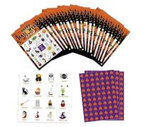 Game Night Cards, Family Game Cards, Party Card Amusement, Fun Skull Markers, Sturdy Paper Material, Ideal for Parent Child Activity, 5.12x7.09 Inches, Multicolor, 1 Set