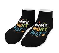 Game Night Host Men's Ankle Low Socks 1 Pair No Show Sock Low-Cut Athletic Socks for Women