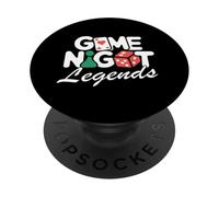 Game Night Legends - Matching Team Design PopSockets Adhesive PopGrip