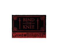 Game Of Thrones - Bend The Knee - Doormat - black - Onesize - Coconut Fibres/PVC Onesize