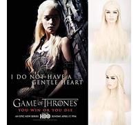 Game of Thrones Daenerys Targaryen Wig 75cm 29.53" Blond Long Straight Cosplay Wigs for Women Female High Quality Movies Wig
