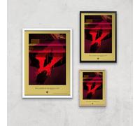 Game of Thrones Empty Cup Giclee Art Print - A4 - Black Frame