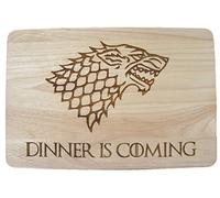 Game of Thrones Gift Got Wooden Chopping Cutting Cheese Board Place Mat Dinner is Coming Winter Wolf Cooking Baking Present