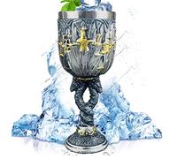 Game of Thrones Goblet, Stark & Tully & Targaryen & Lannister & Baratheon Stainless Steel Resin 3D Coffee & Beer Mug Drinkware Mug (Black Sword)