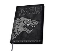 Game of Thrones House Stark Notebook black grey Onesize