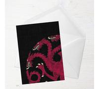 Game of Thrones House Targaryen Greetings Card - Large Card