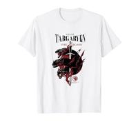 Game of Thrones House Targaryen T-Shirt, Men, White, 3X-Large