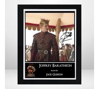 Game of Thrones - Joffrey Baratheon/Jack Gleeson Signed Autograph Photo Print Poster Mounted Wall Art (10x12) Actor Artwork for Home & Office Decor Gift