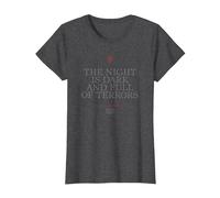Game of Thrones Night is Dark T-Shirt, Women, Dark Heather Grey, Medium